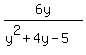 6y%2F%28y%5E2%2B4y-5%29