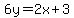 6y=%2B2x%2B3