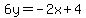 6y=-2x%2B4