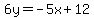 6y=-5x%2B12