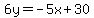 6y=-5x%2B30
