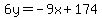 6y=-9x%2B174