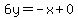 6y=-x%2B0