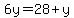 6y=28%2By