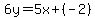 6y=5x%2B%28-2%29