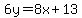6y=8x%2B13