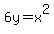 6y=x%5E2