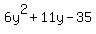 6y%5E2%2B11y-35