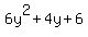 6y%5E2%2B4y%2B6