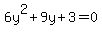 6y%5E2%2B9y%2B3=0