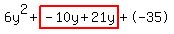 6y%5E2%2Bhighlight%28-10y%2B21y%29%2B-35