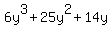 6y%5E3%2B25y%5E2%2B14y