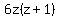 6z%28z%2B1%29