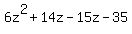 6z%5E2%2B14z-15z-35