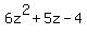 6z%5E2+%2B+5z+-+4