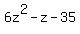 6z%5E2-z-35