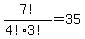7%21%2F%284%213%21%29=35