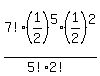 7%21%2F%285%212%21%29%2A%281%2F2%29%5E5%2A%281%2F2%29%5E2