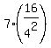7%2816%2F4%5E2%29