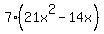 7%2821x%5E2-14x%29