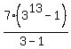 7%283%5E13-1%29%2F%283-1%29