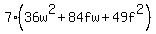 7%2836w%5E2%2B84fw%2B49f%5E2%29