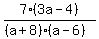 7%283a-4%29%2F%28%28a%2B8%29%28a-6%29%29