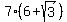 7%286+%2B+sqrt%283%29%29