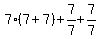 7%287%2B7%29%2B7%2F7%2B7%2F7