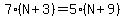 7%28N%2B3%29=5%28N%2B9%29