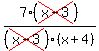 7%28cross%28x-+3%29%29%2F%28cross+%28x+-+3%29%29%28x+%2B+4%29%29