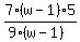 7%28w-1%29%2A5%2F%289%2A%28w-1%29%29