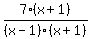 7%28x%2B1%29%2F%28x-1%29%28x%2B1%29