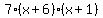 7%28x%2B6%29%28x%2B1%29