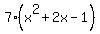 7%28x%5E2%2B2x-1%29