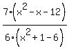 7%28x%5E2+-+x+-+12%29%2F6%28x%5E2+%2B+1+-6%29