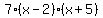 7%28x-2%29%28x%2B5%29