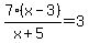 7%28x-3%29%2F%28x%2B5%29+=+3