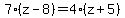 7%28z-8%29=4%28z%2B5%29