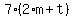 7%2A%282%2Am%2Bt%29