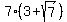 7%2A%283%2Bsqrt%287%29%29