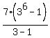 7%2A%283%5E6-1%29%2F%283-1%29