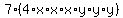 7%2A%284%2Ax%2Ax%2Ax%2Ay%2Ay%2Ay%29