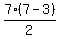 7%2A%287-3%29%2F2