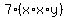 7%2A%28x%2Ax%2Ay%29