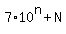 7%2A10%5En+%2B+N