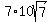 7%2A10sqrt%287%29