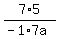 7%2A5%2F%28-1%2A7a%29
