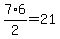 7%2A6%2F2=21