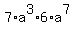 7%2Aa%5E3%2A6%2Aa%5E7